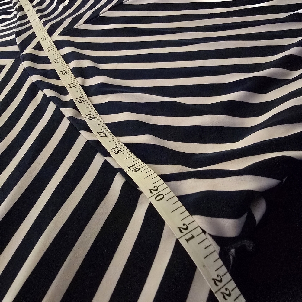 Lauren Ralph Lauren Navy Blue And White Stripe Dress Size 3X - Picture 10 of 12